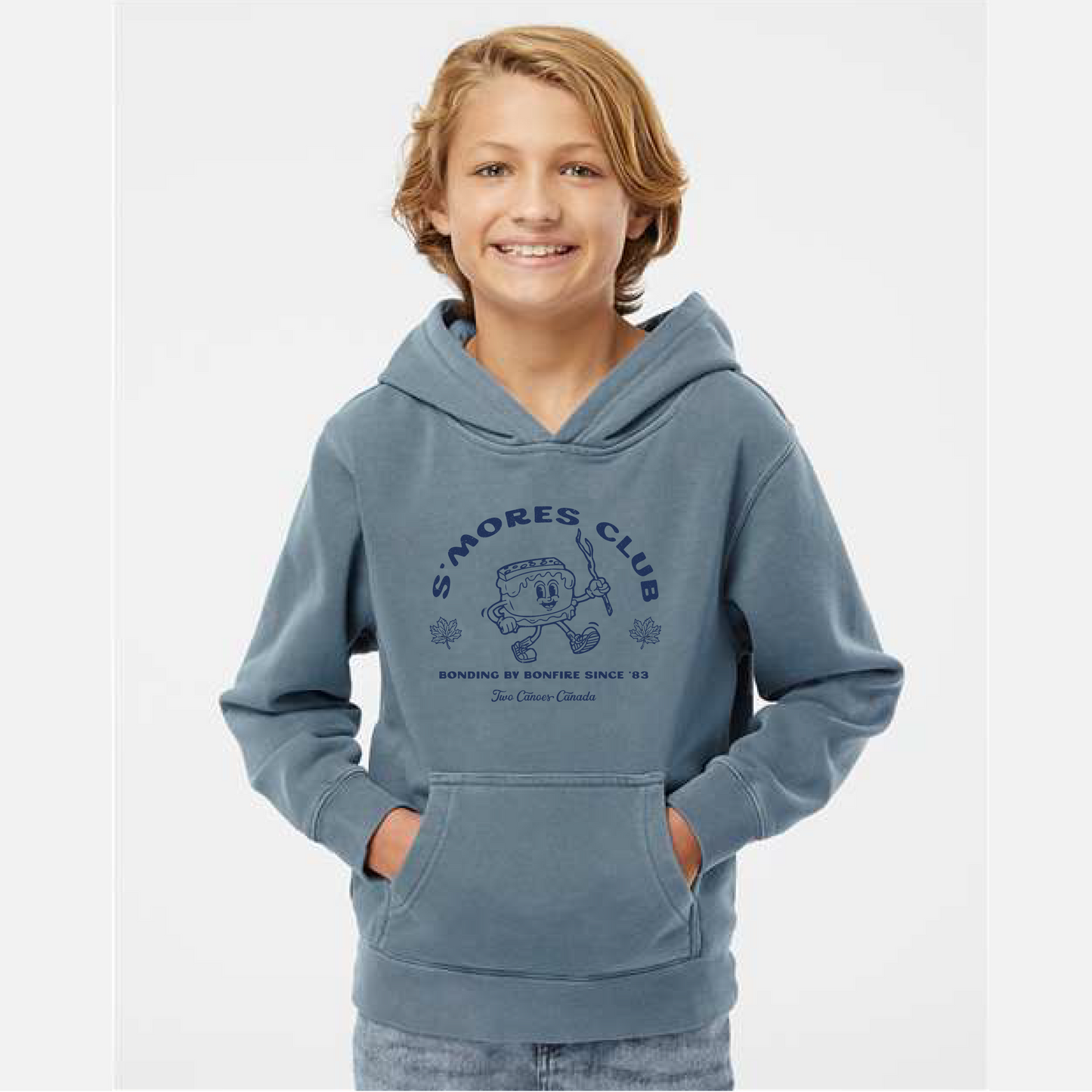 Kids | S'Mores Club | Pigment Dyed Fleece Hoodie